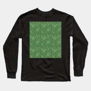 Christmas Themed Pattern for the holidays Long Sleeve T-Shirt